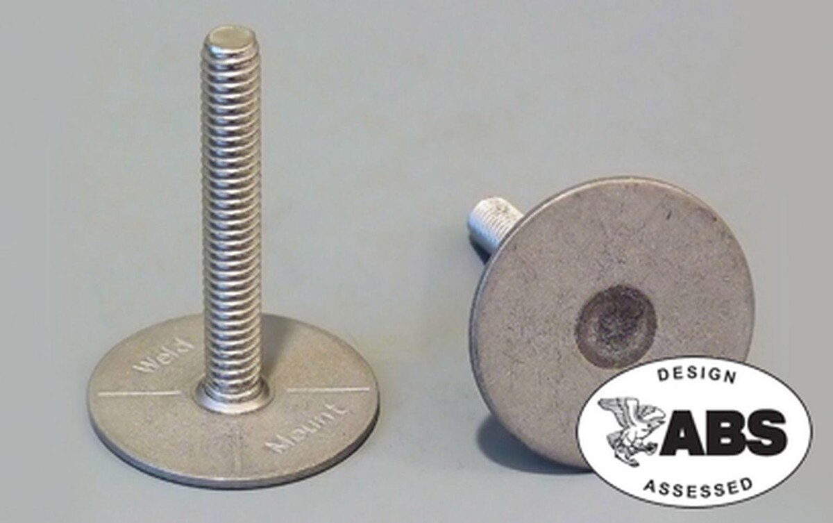 SS Stud - 1/4"-20 Threads / Base: 1.25" / Length: 1.0" (10)