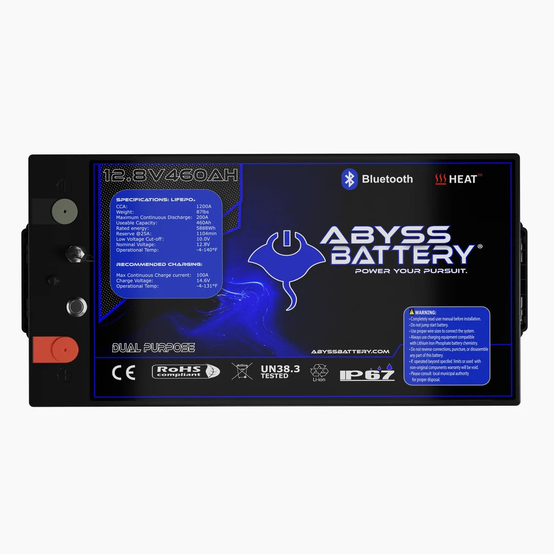 Abyss Battery 12v 460ah LifePO4 Lithium Battery w/ NMEA 2000