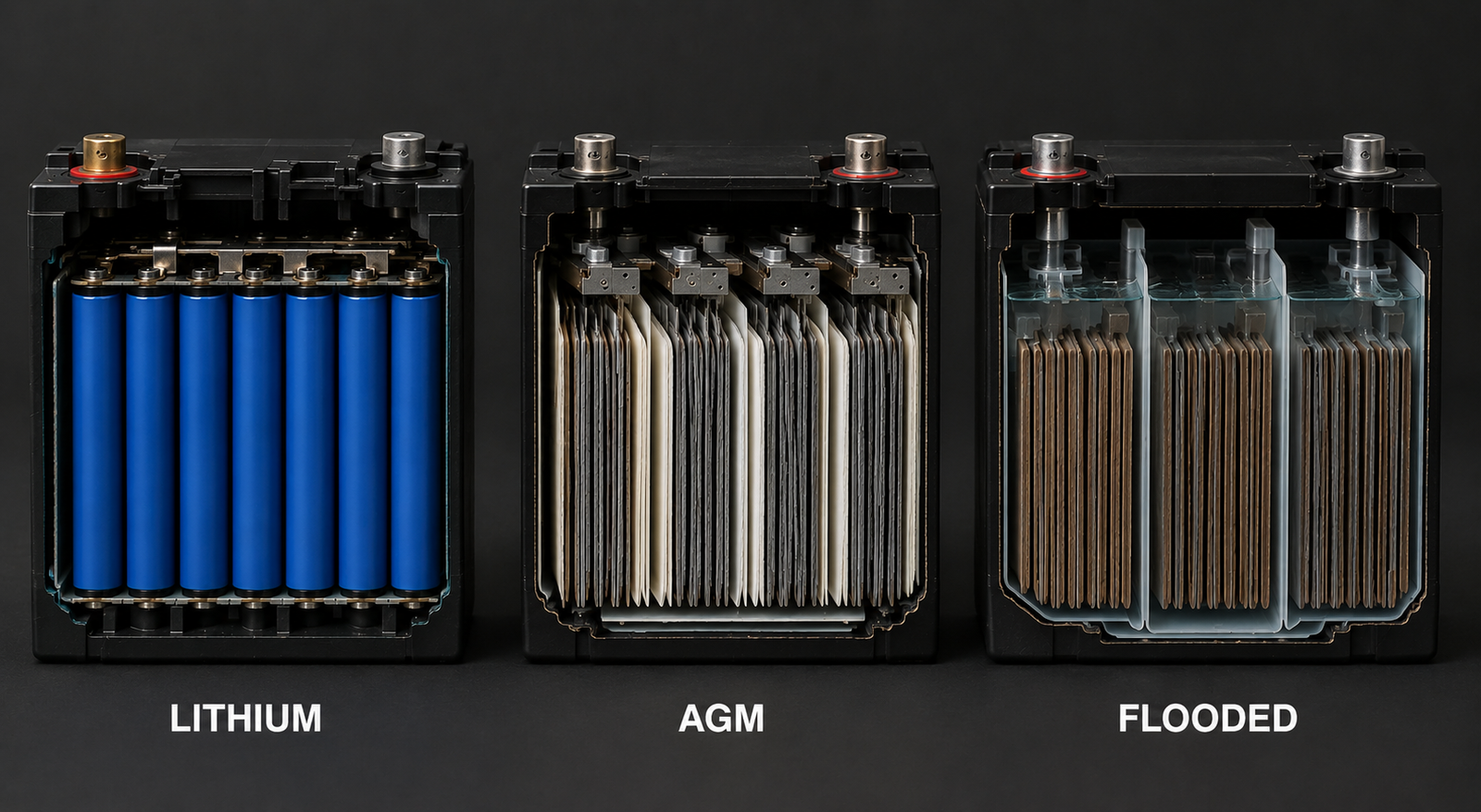 Marine Battery Tech: LiFePO4 (Lithium) vs Flooded vs AGM