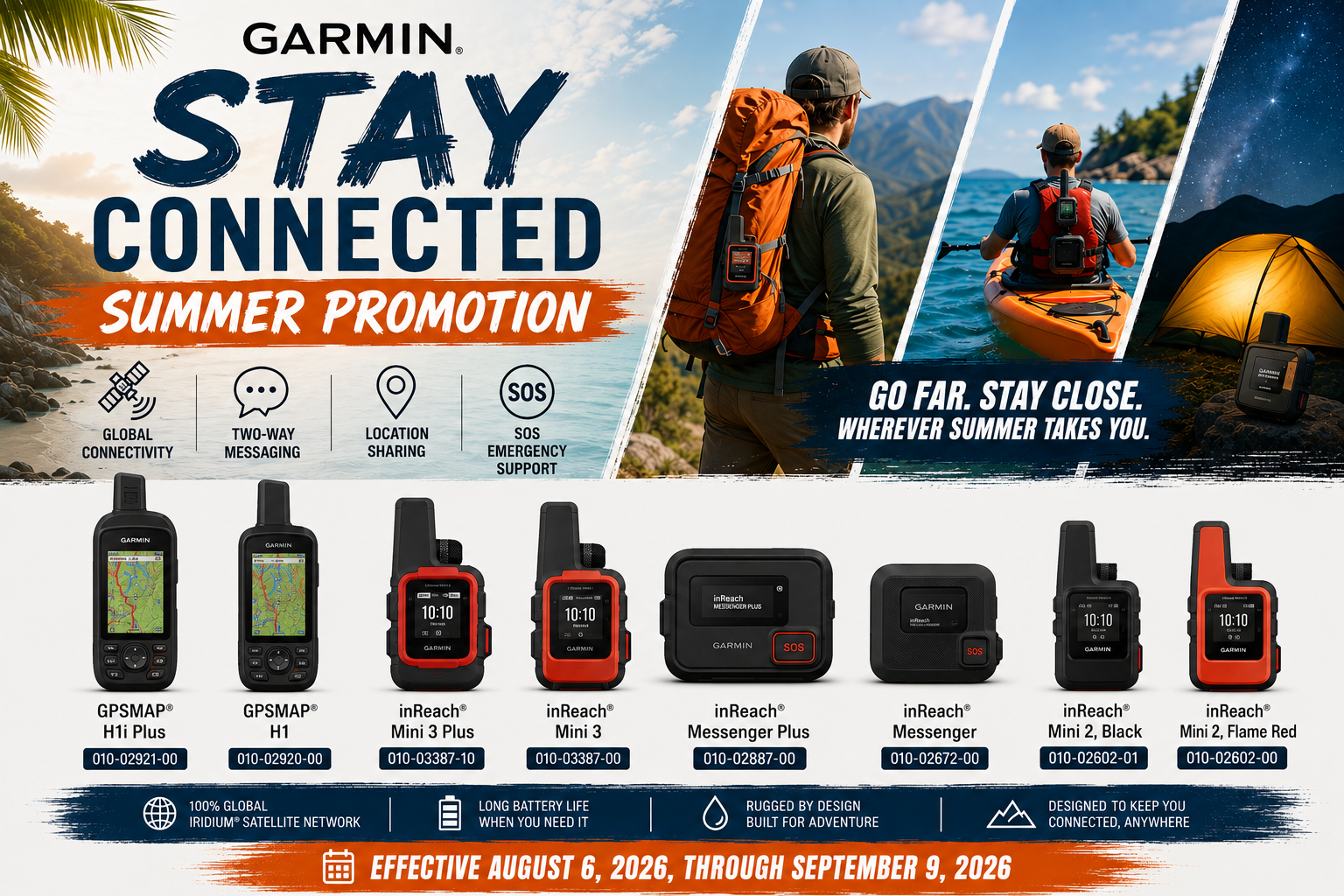 GARMIN STAY CONNECTED SUMMER PROMOTION
