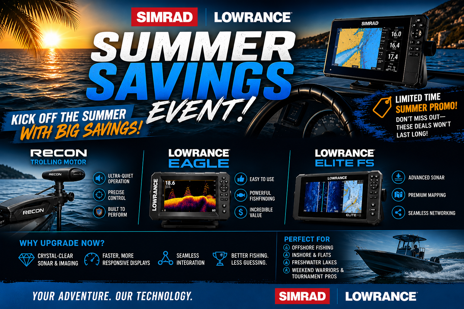 Simrad/Lowrance Summer Savings (5/1/26 - 5/31/26)