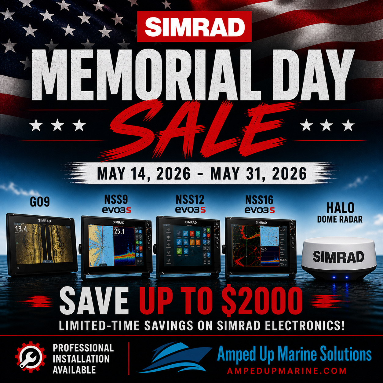 Simrad Memorial Day Sale (5/14/26 - 5/31/26)