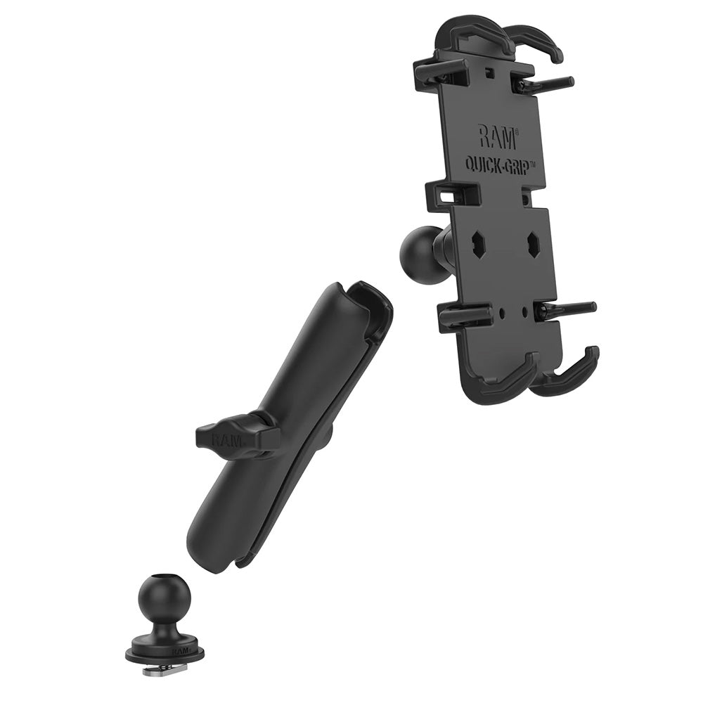 RAM Mount Quick-Grip™ XL Phone Mount w/Track Ball™ Base - Long