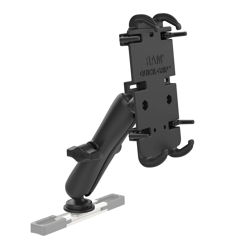 RAM Mount Quick-Grip™ XL Phone Mount w/Track Ball™ Base - Long