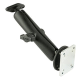 RAM Mount Double Ball Drill-Down Mount w/Diamond Plate & Backer Plate