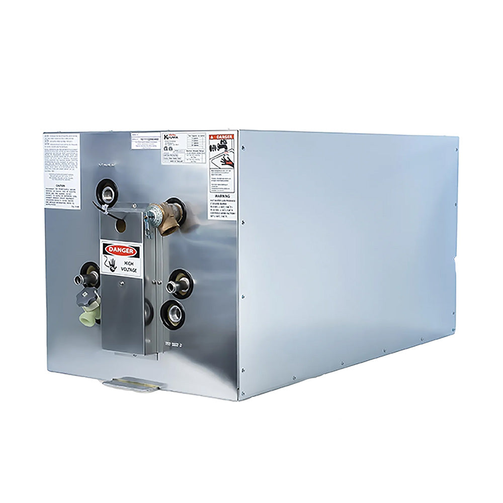 Kuuma 20-Gallon Water Heater 240V L1 & L2 Wiring Front Heat Exchange - Horizontal