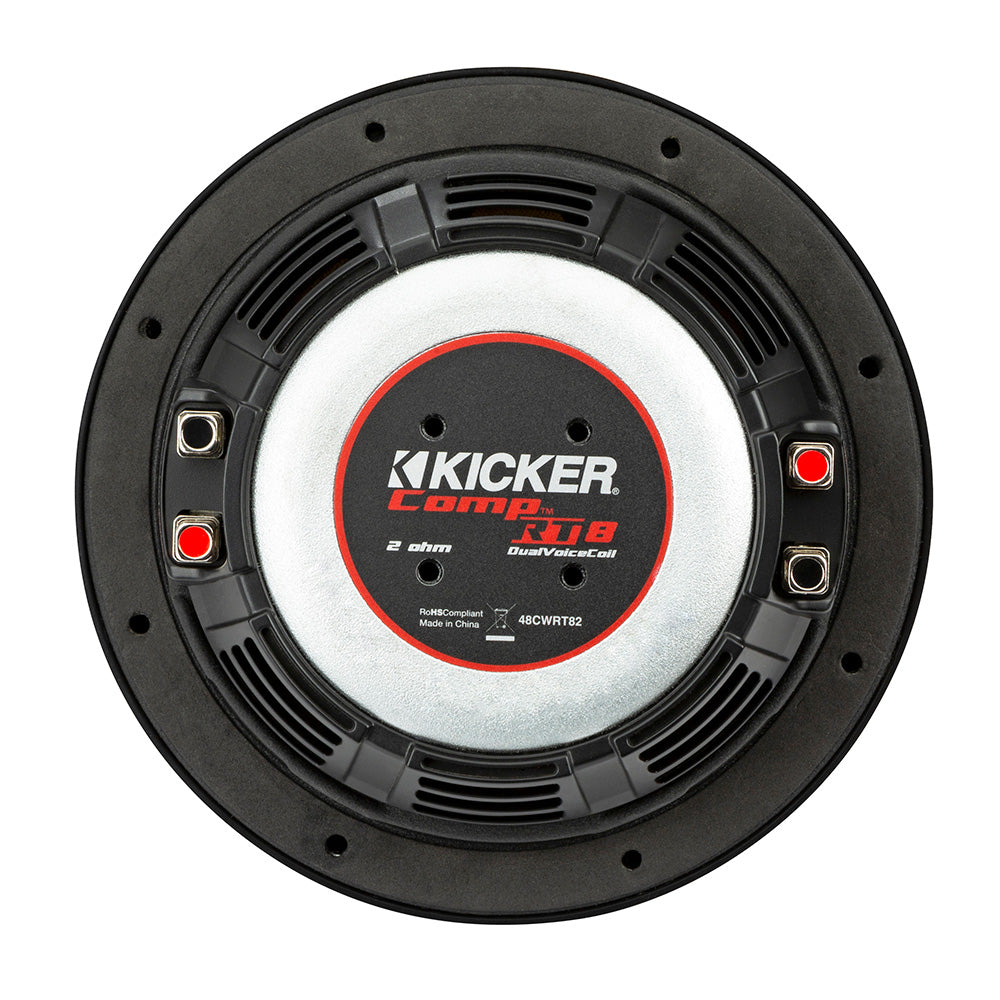 KICKER CompRT 8" Ultra Thin Subwoofer - 4-Ohm