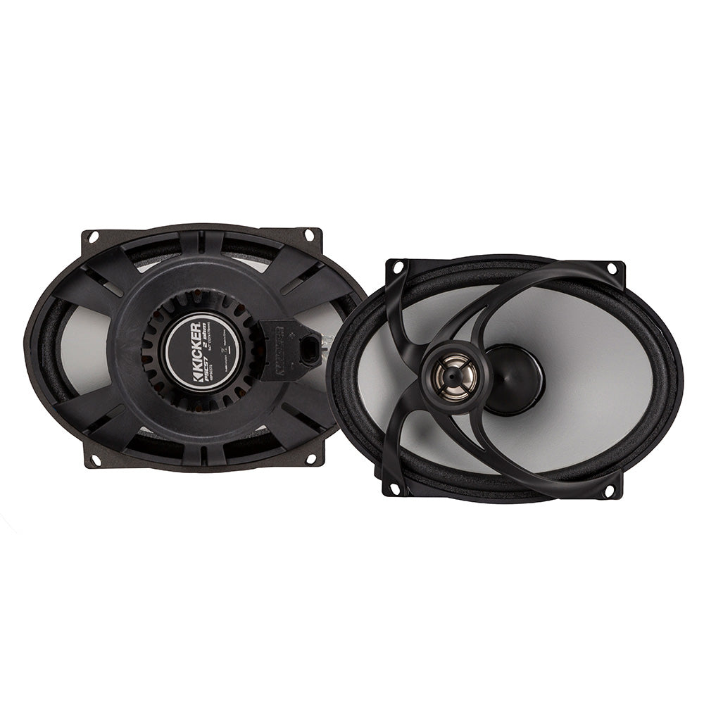 KICKER PSC572 5x7" Harley Davidson Replacement Coaxial Speakers - 2-Ohm, Black