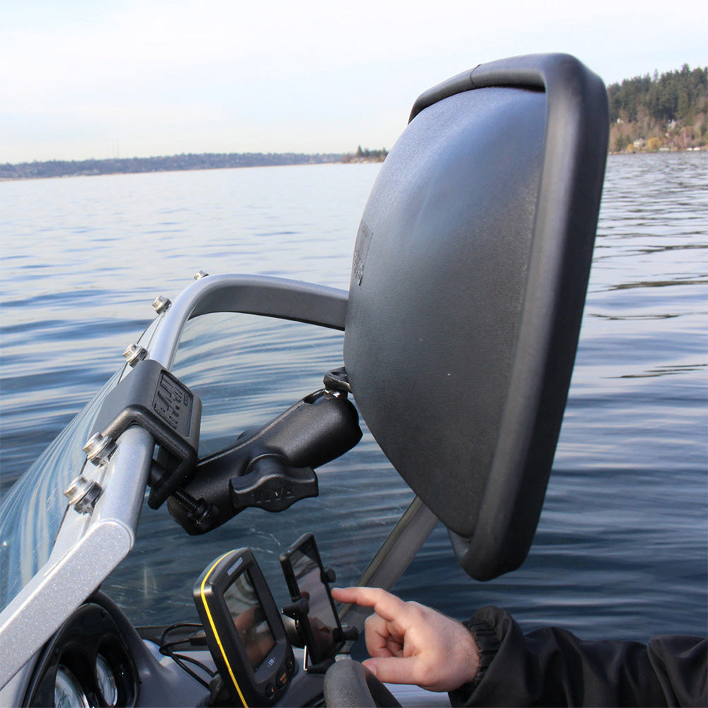 RAM Mount RAM® Glare Shield Clamp Mount w/Rear View Mirror