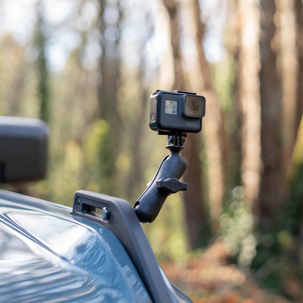 RAM Mount RAM® Tough-Ball™ f/Bronco Hood Tie-Down w/Action Camera Adapter