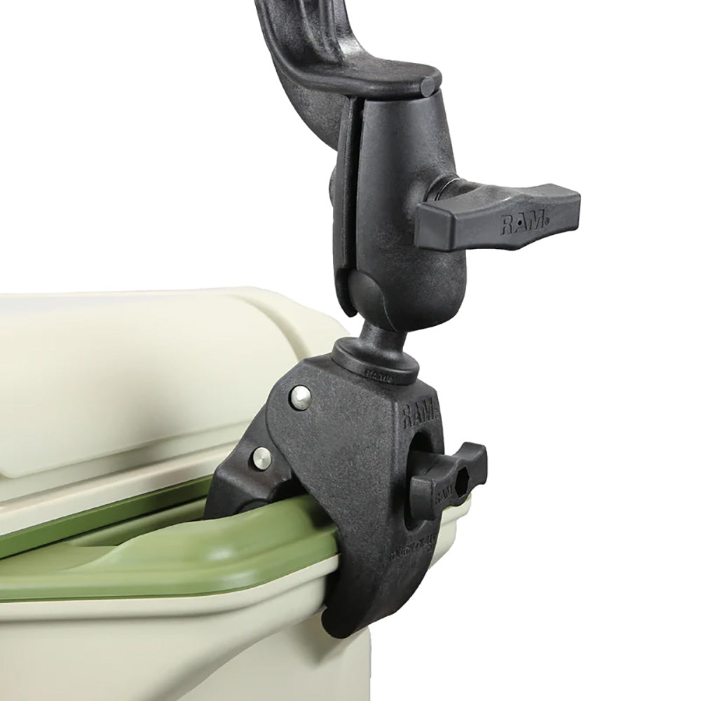 RAM Mount RAM® Tube Jr.™ Rod Holder w/Revolution Arm & RAM® Tough-Claw™ Base