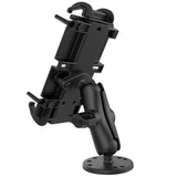 RAM Mount RAM® Quick-Grip™ XL Spring-Loaded Phone Mount w/Drill-Down Base