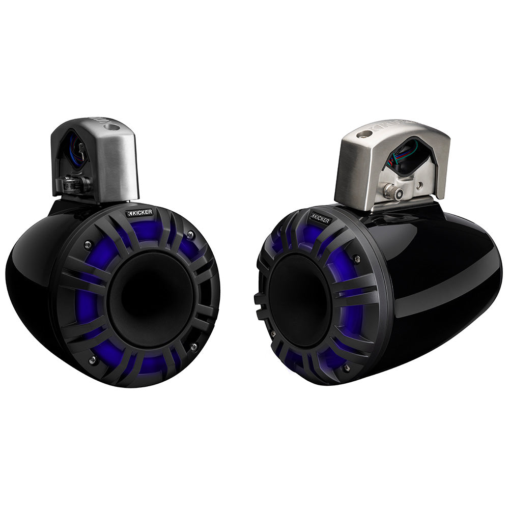KICKER KMTCXL65 6.5" LED Horn Loaded Compression Driver Tower System - Black