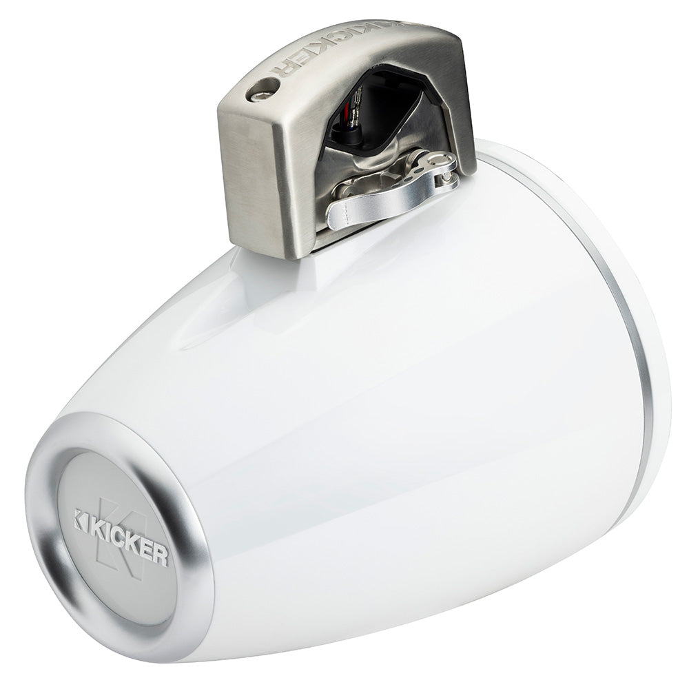 KICKER KMTCXL8 8" LED Horn Loaded Compression Driver Tower System - White