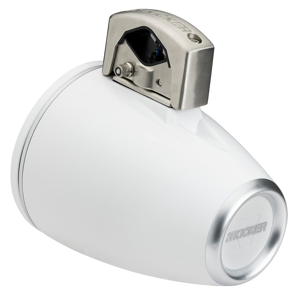 KICKER KMTCXL8 8" LED Horn Loaded Compression Driver Tower System - White