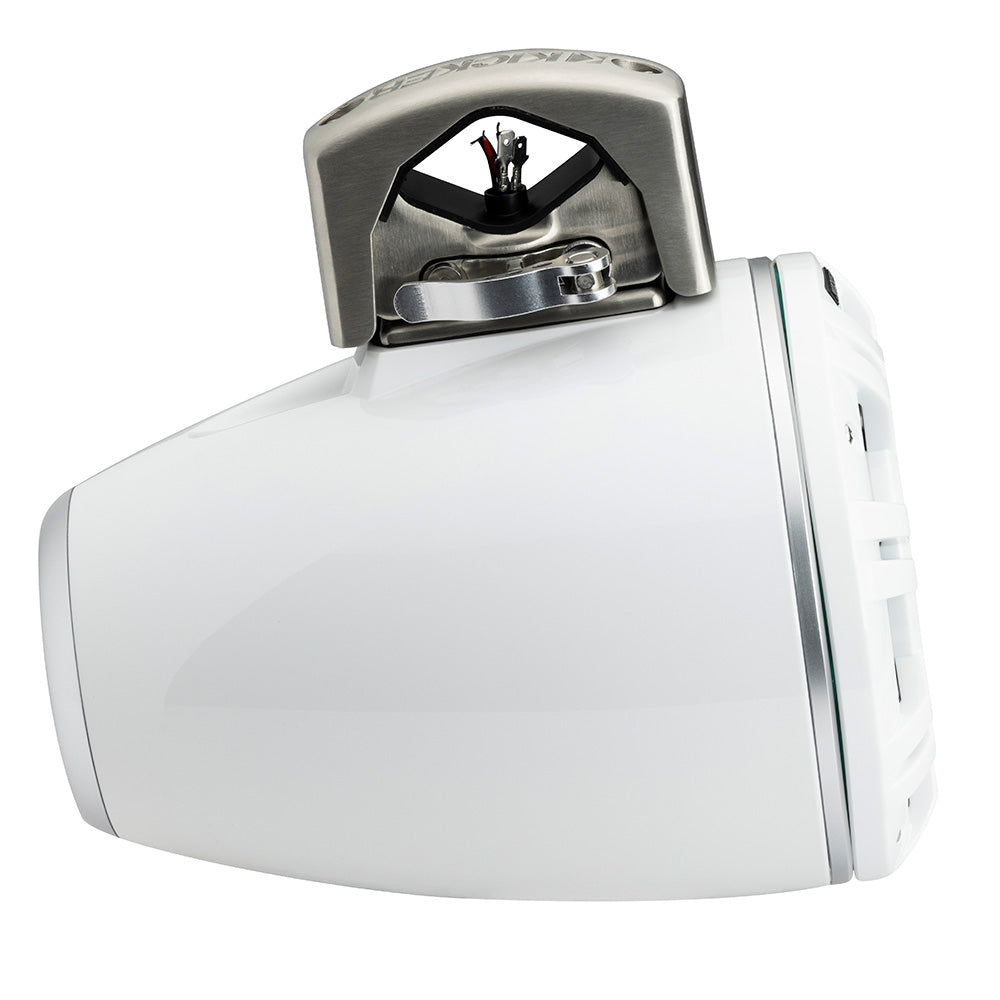 KICKER KMTCXL8 8" LED Horn Loaded Compression Driver Tower System - White