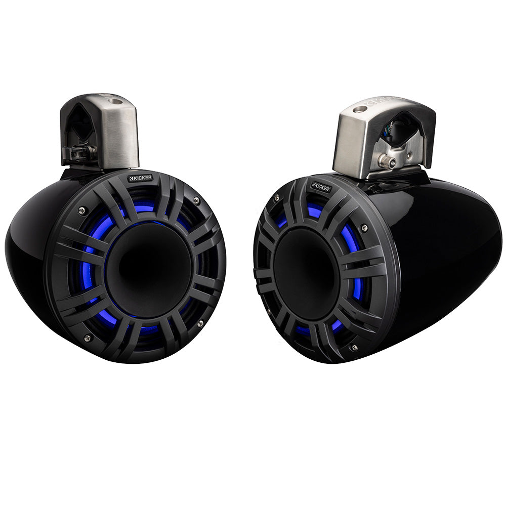 KICKER KMTCXL8 8" LED Horn Loaded Compression Driver Tower System - Black