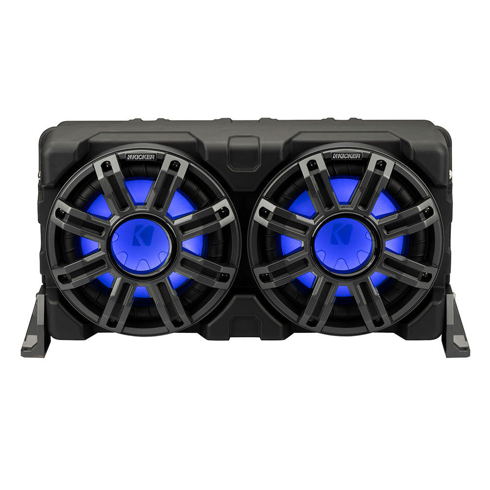KICKER 10" Loaded Premium Marine Enclosure w/Passive Radiator - 4-Ohm