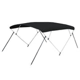 Carver 3 Bow 5487U Bimini Top with Boot - Black Acrylic