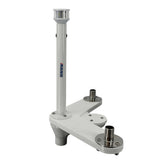 Seaview Triple Mount Adapter w/C5 Certified LED Light 12" Post & Threaded 1"-14 Thread Bases f/GPS Units
