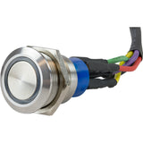 Sea-Dog LED Push Button On/Off Switch - Formed 304 Stainless Steel