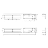 TACO Command Ratchet Hinge - 18-1/2" - 316 Stainless Steel Polished w/Hard Stop