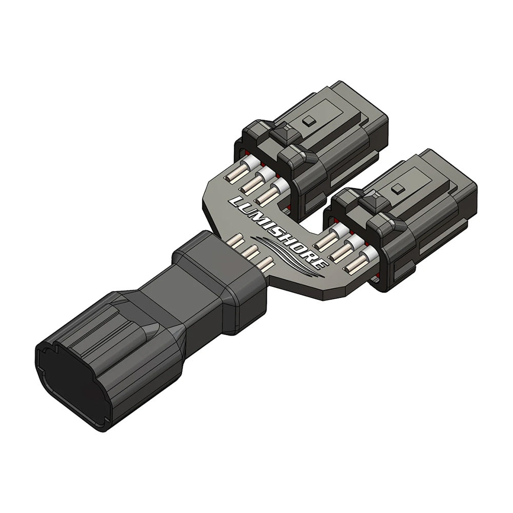 Lumishore Lux Strip &amp; Neon Flex 6-Core 2-Way Splitter