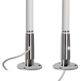 Scout Titan Series 4' White VHF Antenna 3dB Stainless Steel Ferule w/5M RG-58 Includes PL-259