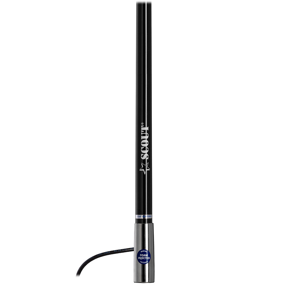 Scout Titan Series 4' Black AM/FM Antenna Fiberglass