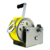 Powerwinch Utility Series Winch 3,200lb, 2 Speed, 9" Crank Arm - Zinc
