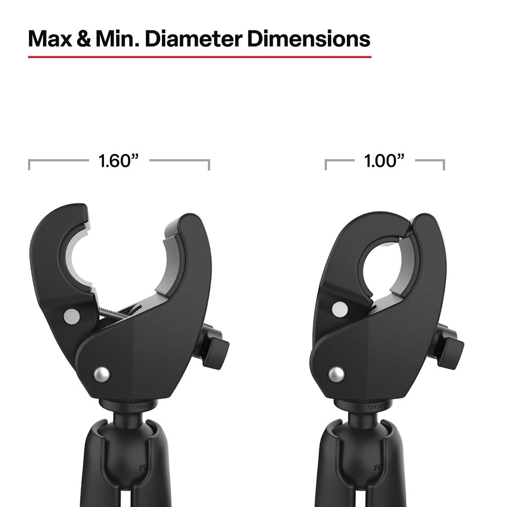 RAM Mount RAM® Trolling Motor Stabilizer w/Tough-Claw™ 1” - 1.6” Clamp Bases