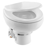 Dometic™ MasterFlush 7160 White Electric Macerating Toilet w/Orbit Base, Raw Water Flush - 12V
