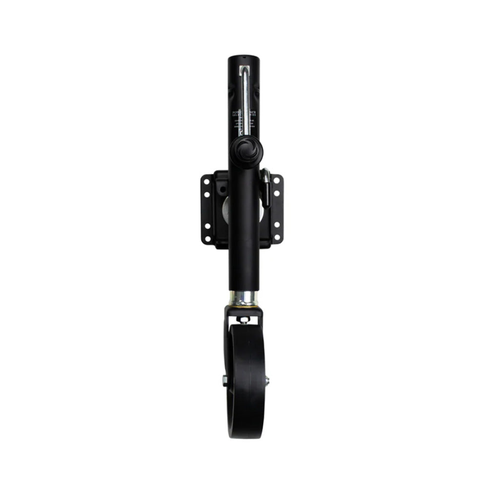 Powerwinch Select Series Jack - 1500lb, Weld-On, Single Wheel, Carbon Black