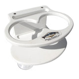 Deep Blue Marine Double Slim Can Drink Holder & Cell Phone - White