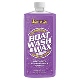 Star brite Boat Wash & Wax - Heavy Duty Concentrate - Blueberry Scent - 16 oz
