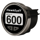 HawkEye DepthTrax® Edge In-Dash Depth Finder - HD Color Display - 600' Max Depth - TM Transducer