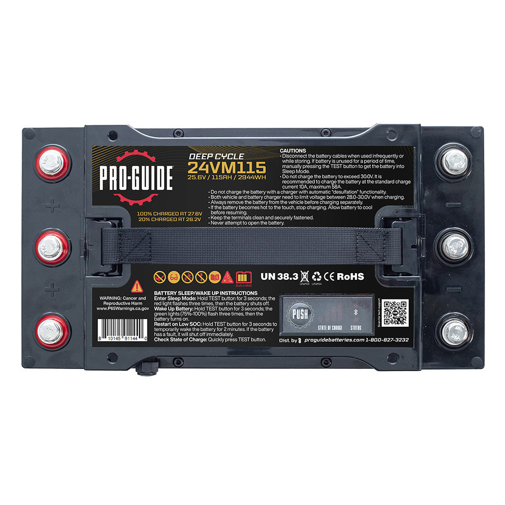 Pro-Guide Alpha Series Lithium Battery - 24V - 115AH - Group 31 (Tall)