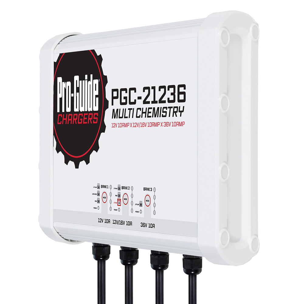 Pro-Guide 3 Bank On-Board Battery Charger - (1) 12V / (1) 12/16V / (1) 36V - 30-Amp