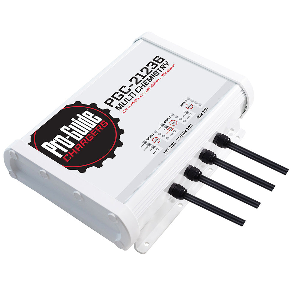 Pro-Guide 3 Bank On-Board Battery Charger - (1) 12V / (1) 12/16V / (1) 36V - 30-Amp