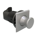 Southco Push-To-Close Latch - Square Housing - Satin Housing - Satin Knob