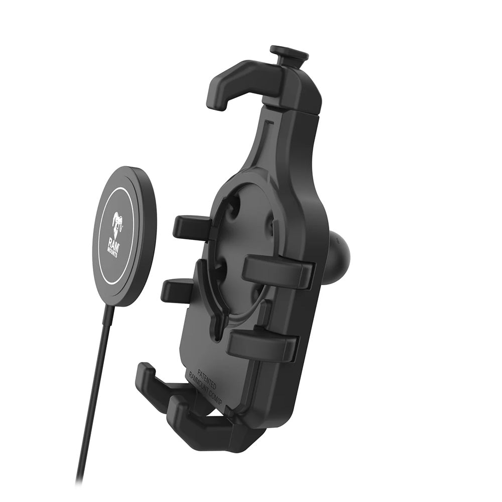 Ram Mount RAM® Quick-Grip™ Pro w/Ball & Qi2 15W Wireless Charger