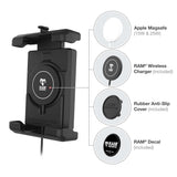 Ram Mount RAM® Quick-Grip™ Pro XL w/Ball & Qi2 15W Wireless Charger