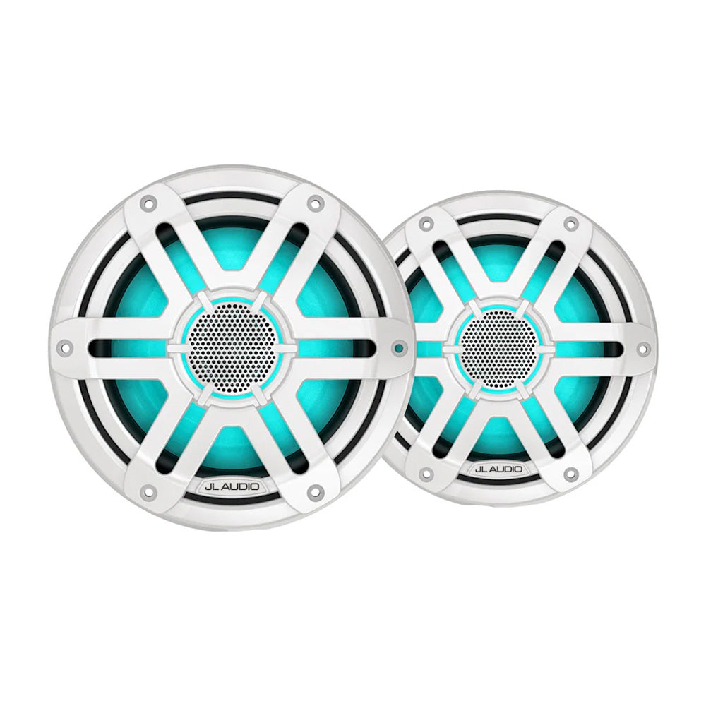 JL Audio M200 Marine Speakers 7.7" w/LED & White Sport Grille