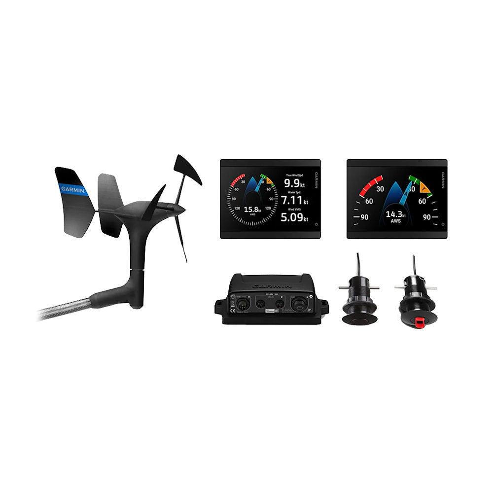 Garmin GMI™ 40 Wired Sail Pack – 43mm - 2 GMI 40 Marine Instruments, gWind™ Wired & GDT™ 43/GST™ 43 Transducers