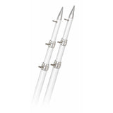 Rupp 18' White Carbon Fiber Telescoping Outrigger Poles 1.5" Diameter (Pair)