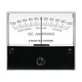 Blue Sea 8253 DC Zero Center Analog Ammeter - 2-3/4" Face, 100-0-100 Amperes DC