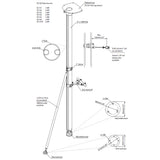 Scanstrut SC103 Radar Pole Mount - 6'