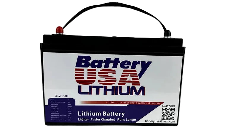 Battery USA 36v 60ah LiFePO4 Lithium Battery