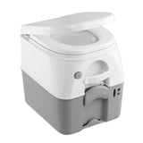 Dometic™ 975 Portable Toilet w/Mounting Brackets - 5 Gallon - Grey