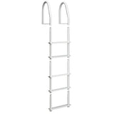 Dock Edge Fixed 5 Step Ladder Bight White Galvalume